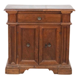 Small Antique Solid Wood Sideboard From The 18th Century, Tuscany For Sale