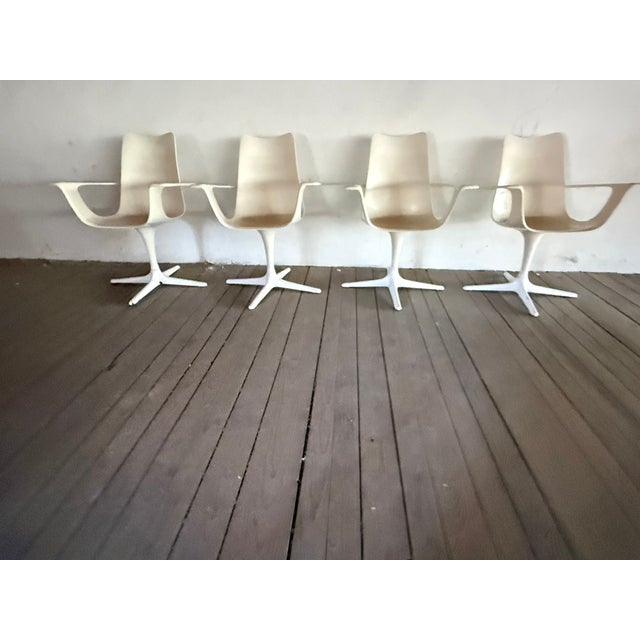 Space Age the Cherry Chairs and Expandable Tulip Table by Luigi Colani for Lusch & Co, 1970s, Set of 5 For Sale - Image 18 of 18