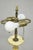 Antique Italian Hollywood Regency Cream Gold Giltwood Column Table Lamp W/ Swans For Sale In Philadelphia - Image 6 of 12