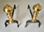 Pair 18th Century Early American Brass and Iron Canon Ball Andirons For Sale - Image 4 of 8