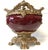 Antique Napoleon III Faience Gilded Metal Planter For Sale - Image 9 of 13