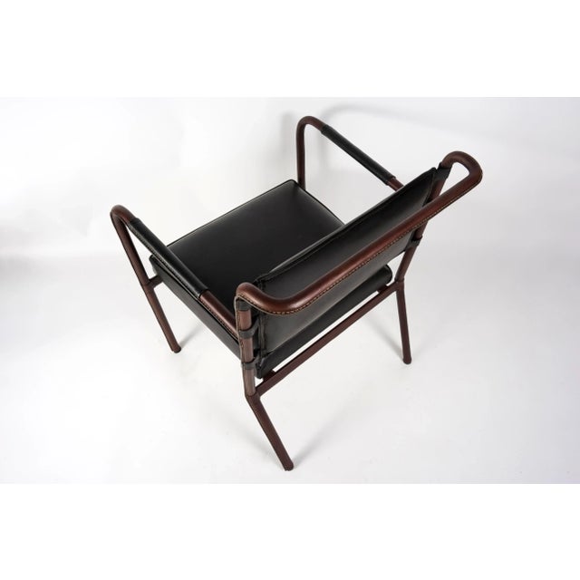 Leather Armchair by Jacques Adnet, 1950s For Sale - Image 10 of 11