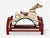 19th Century Victorian, Painted Wood, Primitive Rocking Horse, Usa, 19th C. For Sale - Image 5 of 13