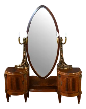 Art Deco Mahogany and Thuya Dressing Table, 1920