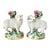 Antique Victorian Staffordshire Confetti Sheep Spill Vases For Sale