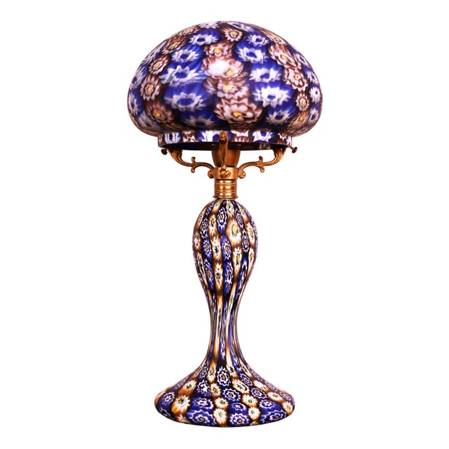 Italian Art Glass Table Lamp by Fratelli Toso, 1930s For Sale