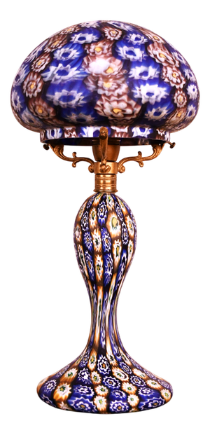 Italian Art Glass Table Lamp by Fratelli Toso, 1930s