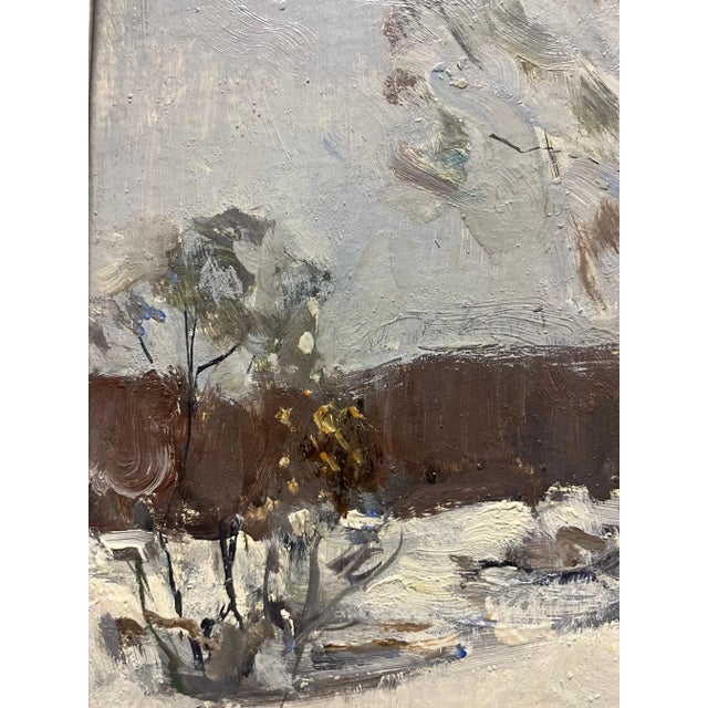 Leonid Vaichilia, Birches in the Woods, 1967, Oil Painting, Framed For Sale - Image 4 of 6