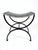 This bold, sculptural metal stool is a true statement piece—perfect as a luxe footrest, accent bench, low ottoman, or...