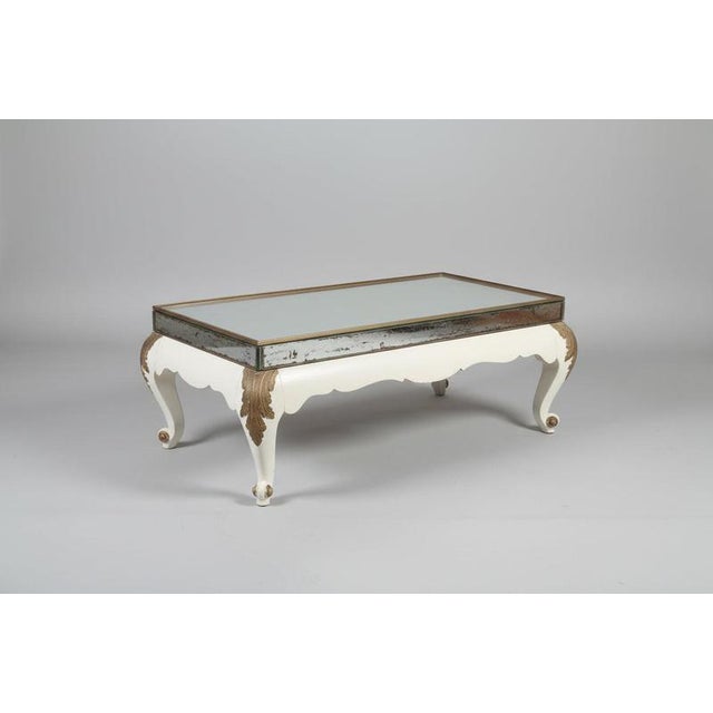 Antique Baroque Style Side Table with Mirrored Top For Sale - Image 18 of 18