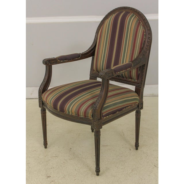 French Louis XV Style Upholstered Armchair For Sale - Image 13 of 13