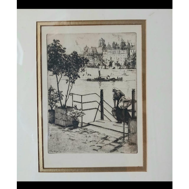 This wonderful etching Le Jardin du Lavoir (The Wash House Garden) appeared in Maurice Guillemot's book of poetry,...