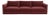 Willow Berry Red with Mauve Piping Modular Performance Velvet Sofa For Sale - Image 9 of 9