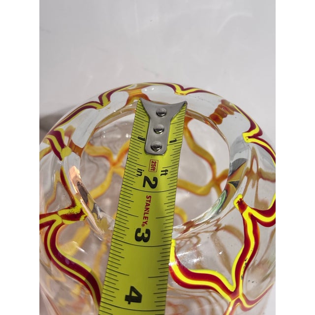 Murano Aureliano Toso Vase in Murano Glass Circa 1970. For Sale - Image 4 of 7
