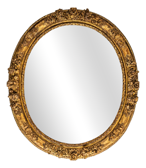 Oval Gilt Louis XV Stucco Frame, France, 18th Century