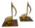 Vintage Brass Music Note Bookends - A Pair For Sale