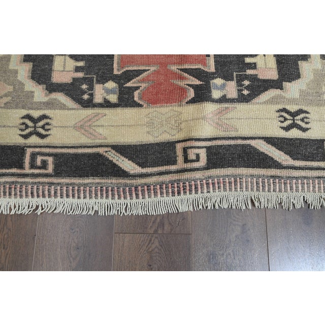 Textile 1970s Vintage Persian Handmade Wool Cotton Runner Rug For Sale - Image 7 of 11