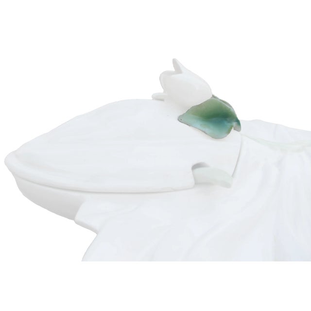 White Italian Majolica Artichoke-Form Serving Set, 5 Pieces For Sale - Image 8 of 10