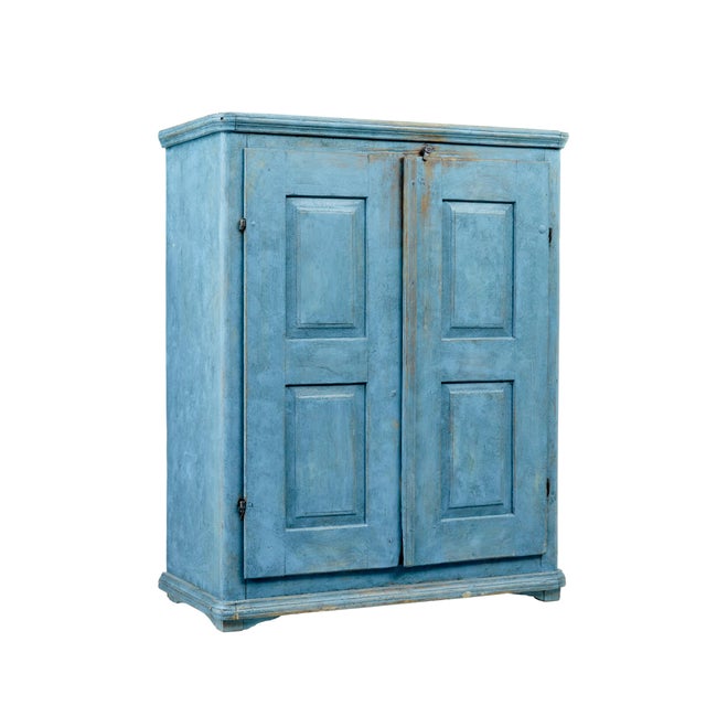 Swedish Painted Pine Cupboard, 1870s For Sale - Image 10 of 10