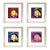 1983 Andy Warhol Set of Four Ingrid Bergman With Hat 1-2-4-7 Framed For Sale