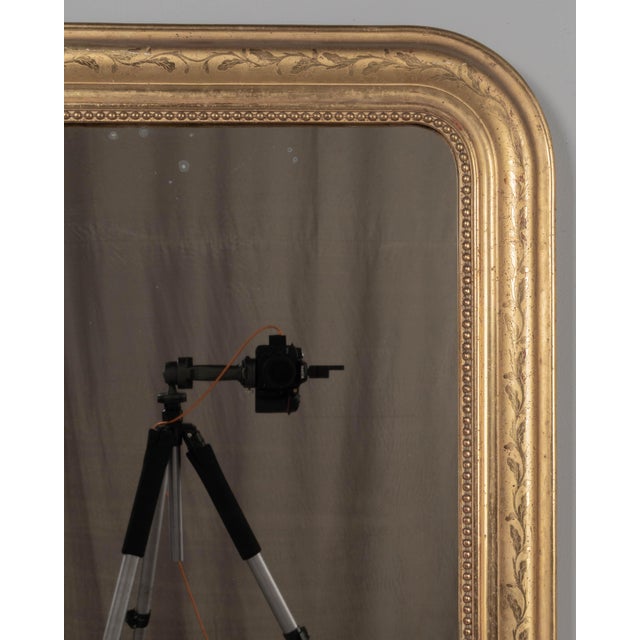 French French Louis Philippe Style Gilded Mirror 26.75"w X 37.5"h For Sale - Image 3 of 9