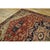 Red 1880s Square Antique Red Geometric Anchor Medallion Persian Serapi Rug For Sale - Image 8 of 9