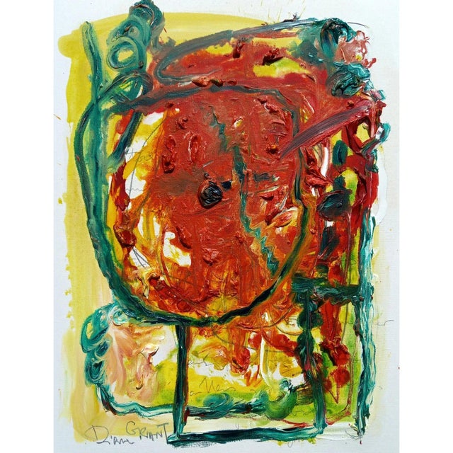 'Female head' by Diane Grant, 2023. Oil and pencil on high-quality 'Rembrandt' fine art paper. Signed in the left right...