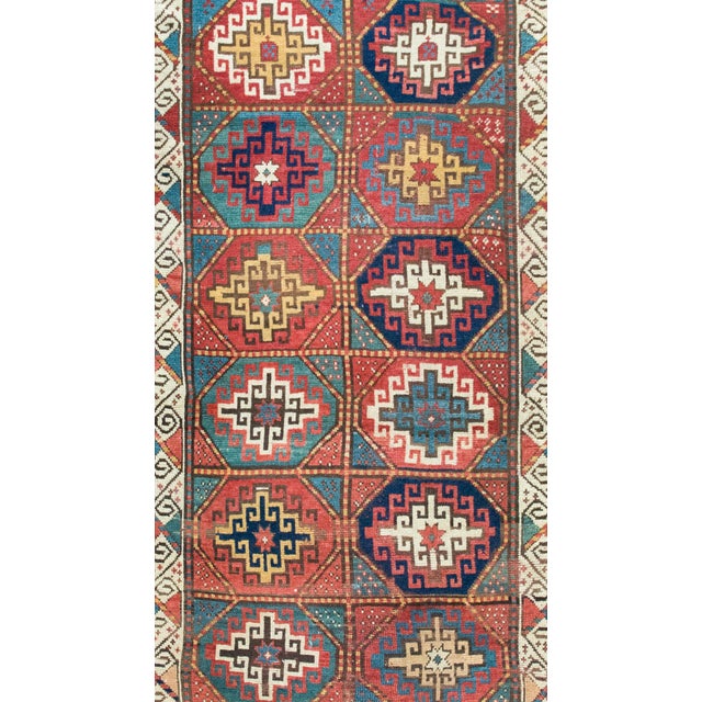 Red Early 20th Century Persian Moghan Rug For Sale - Image 8 of 15