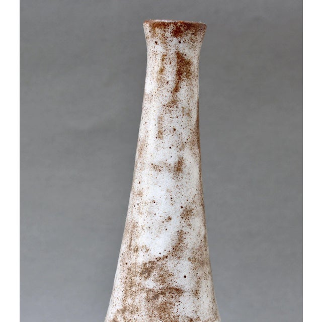 Mid-Century French Ceramic Bottle Vase by Alexandre Kostanda, 1960s For Sale - Image 6 of 12