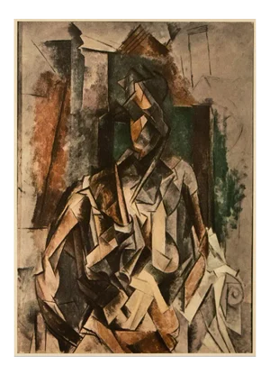 1954 After Pablo Picasso "Woman in an Armchair", Period First Edition Offset Lithograph