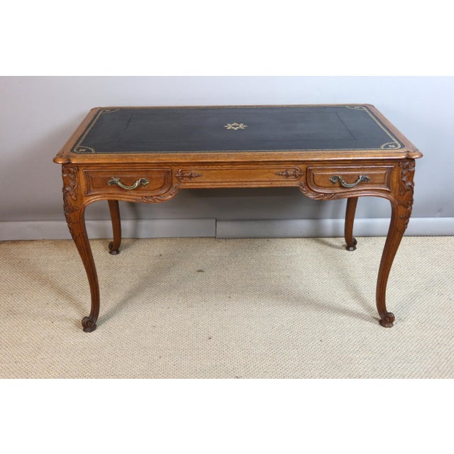 Louis XV Style Carved Oak Desk For Sale - Image 16 of 16