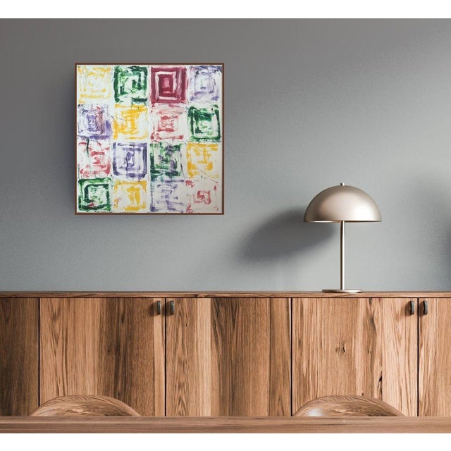 Abstract Contemporary Abstract Oil on Canvas "Scrapin' by 3" by Dana Gordon For Sale - Image 3 of 4