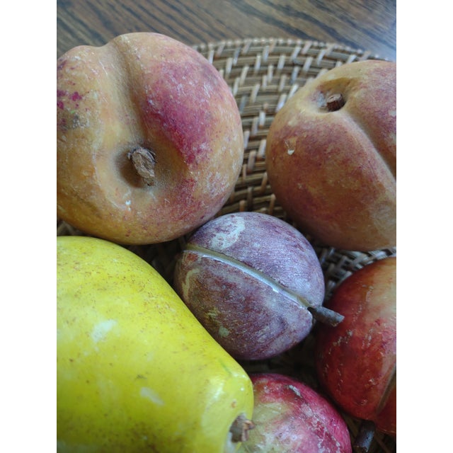 1960s Lot of 10 Vintage Italian Alabaster Stone Fruit - Set of 10 For Sale In Atlanta - Image 6 of 9