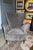 High-Back Armchair in Grey Velvet, 1950s, in Very Good conditions. Designed 1950 to 1959