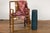 Mid-Century Modern Artisan Made Prem Collection Blue Floor Ceramic Vase with Screen Patterns For Sale - Image 3 of 12