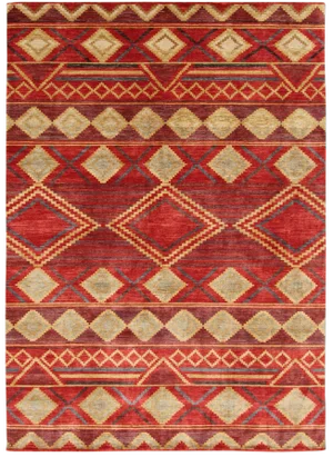 Navajo Style Hand Knotted Wool Rug-9'11" X 13'11"