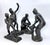 1900s 4 Grand Tour Neo Classical Bronze Miniatures incl Dancing Faun, Seated Hermes For Sale - Image 10 of 18
