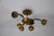 Florentine Large Golden Florentine Flower Shape Ceiling Lamp, Italy, 1970s For Sale - Image 4 of 10