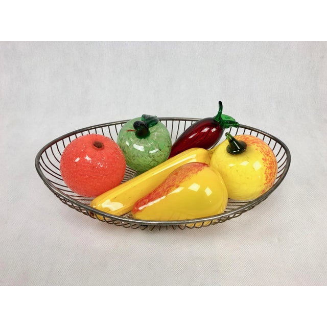 Mid-Century Art Glass Fruits, 1970s, Set of 6 For Sale - Image 7 of 10