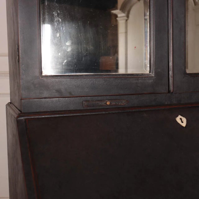 18th Century English Bureau Bookcase For Sale - Image 4 of 11