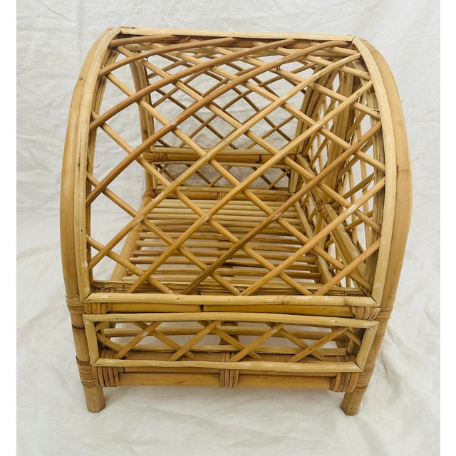 1980s Bamboo Pet Bed For Sale - Image 5 of 8