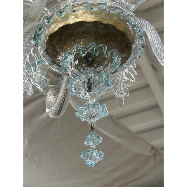 1980s Vintage Five-Light Murano Chandelier, 1980s For Sale - Image 5 of 9
