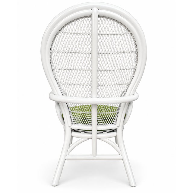 Mid 20th Century Vintage Typhoon Fan-Back Rattan Chairs — Set of 4 For Sale - Image 5 of 9
