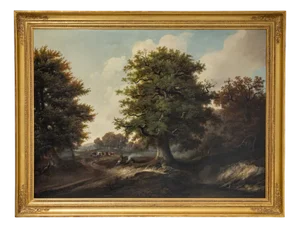 Forest Landscape, Early 19th Century, Oil on Canvas