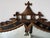 Vintage Palm Beach Chinoiserie Pagoda Overmantel Wall Mirror With Gilt & Black Lacquer Frame Description For Sale - Image 4 of 13