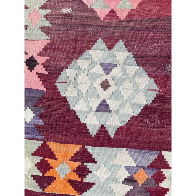 Mid-Century Turkish Anatolian Kilim Rug, 1950s For Sale - Image 14 of 18