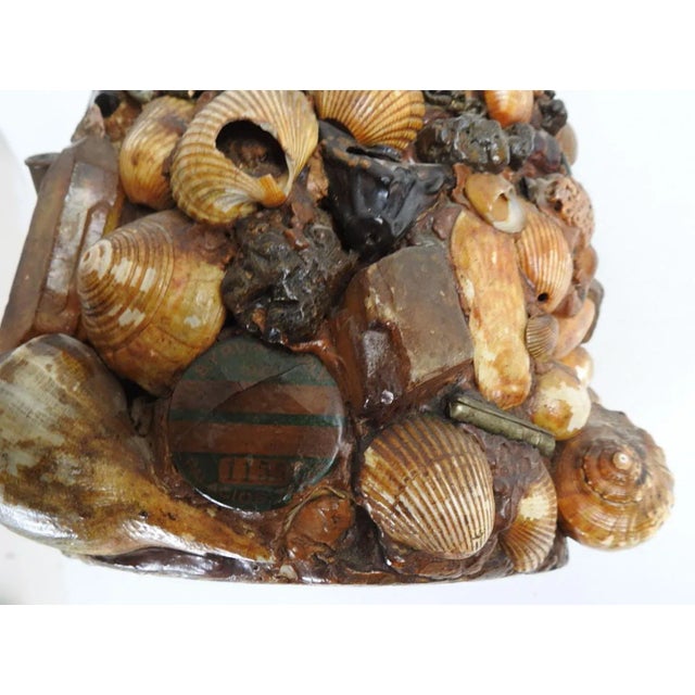 Antique Early 20th Century Folk Art Found Object Memory Jug For Sale - Image 12 of 13