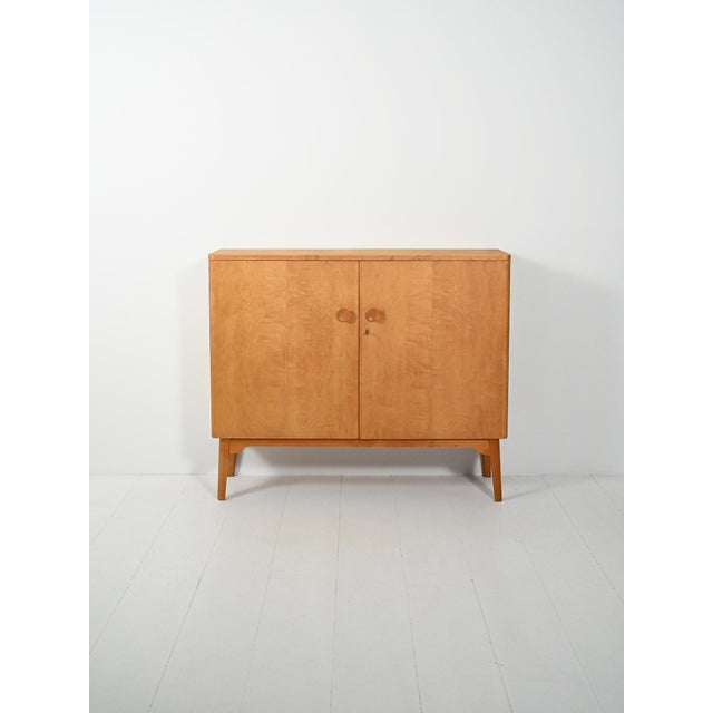 Vintage Swedish Birch Highboard, 1940s For Sale - Image 9 of 9