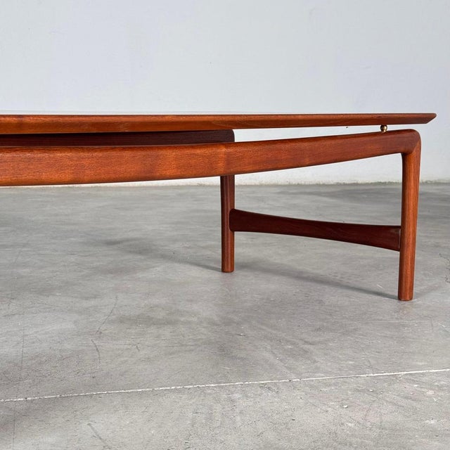 Brown FD 15/54 Teak Coffee Table by Petre Hvidt & Orla Mølgaard-Nielsen, 1950s For Sale - Image 8 of 16