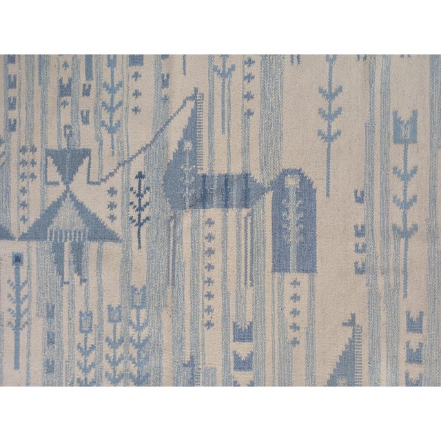 Vintage Swedish Hand-Woven Rölakan Rug, 1960s For Sale - Image 10 of 15
